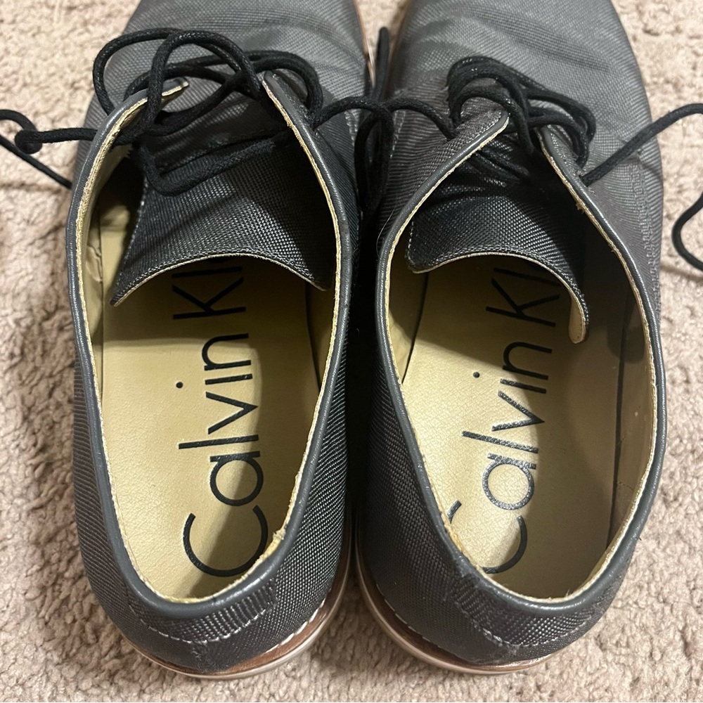 Calvin Klein Men's Charcoal Lace-Up Oxfords - Picture 6 of 6